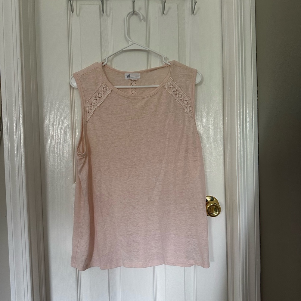 GAP Pink Sleeveless Tank Top